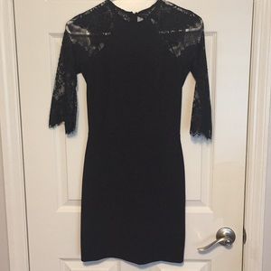 Lulu’s black lace dress